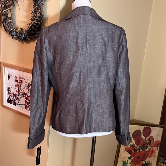 Lafayette 148 NY Size 12 Blazer Jacket Virgin Wool + Linen $488 NEWS - Picture 3 of 13